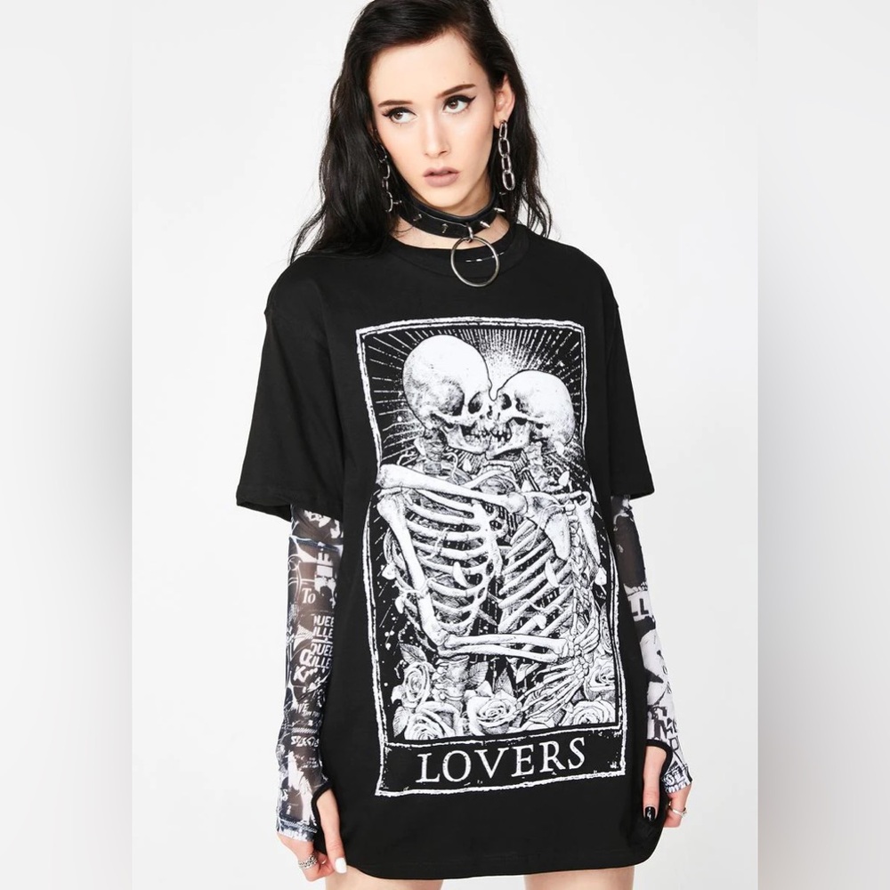 Dolls kill Mortus Viventi Lovers T-Shirt